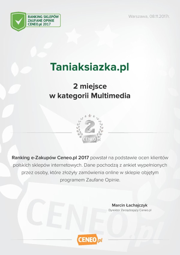 TaniaKsiazka.pl otrzymała Dwa Srebrne Laury 2017 w rankingu CENEO!